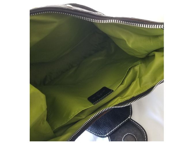 Borsa a tracolla Etro nera coccodrillo e motivo zebra Nero Beige Verde - vista 6