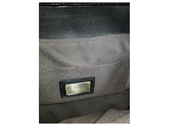 Bolsa Fendi Python "B Bag" Bege - vista 9