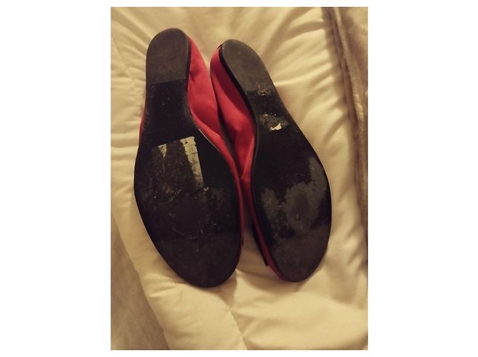 Ballerine Lanvin in seta rosse Rosso - vista 7