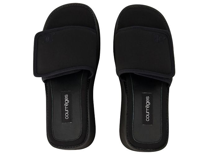 Courreges Sandali Scuba Wave - Courrèges - Poliestere - Nero - vista 4