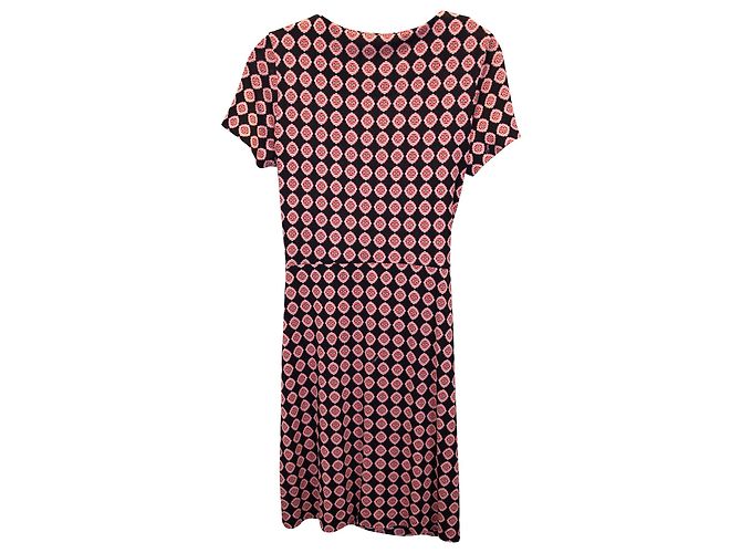 Abito a portafoglio con stampa Diane Von Furstenberg in seta multicolore - vista 2