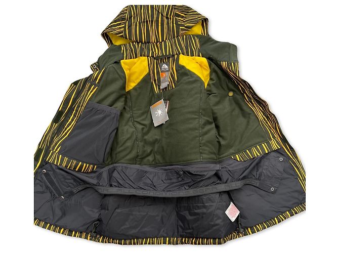 Giacca Nike ACG a strisce verde e gialla Multicolore - vista 4