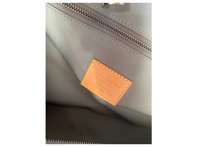 Abbesses Louis Vuitton Keepall bag 50 TITANUIM KIM JONES Olive green - view 7
