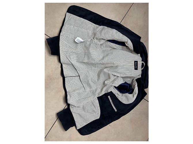 Massimo Dutti Samtblazer Navy Blau - Ansicht 3