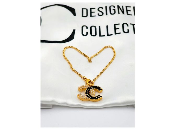 Pulseira Chanel Coco de corrente dourada Dourado - vista 10