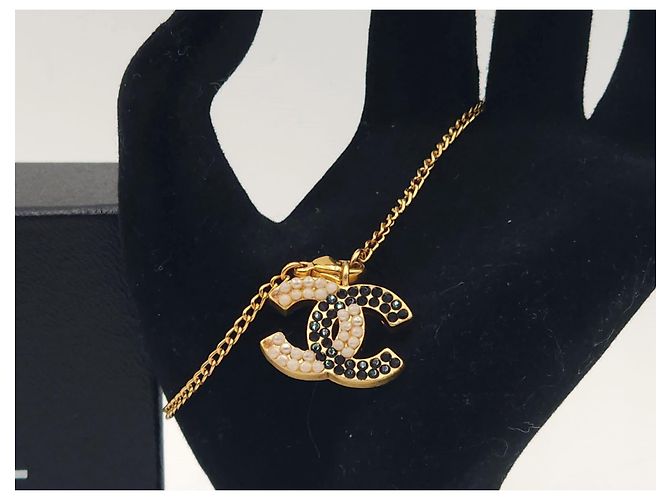 Pulseira Chanel Coco de corrente dourada Dourado - vista 4
