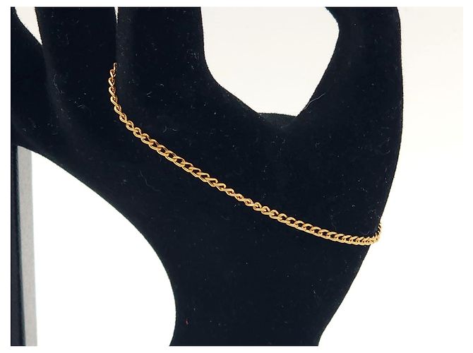 Pulseira Chanel Coco de corrente dourada Dourado - vista 7