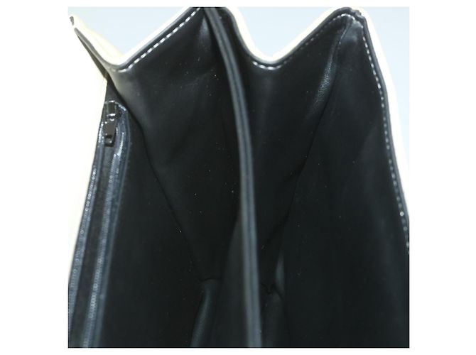 Bolsa de mão acolchoada BALLY couro bege Auth bs9678 - vista 18