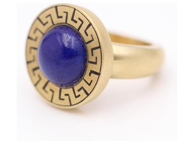Autre Marque AZTEC-Goldring mit Lapislazuli Golden Marineblau - Ansicht 4