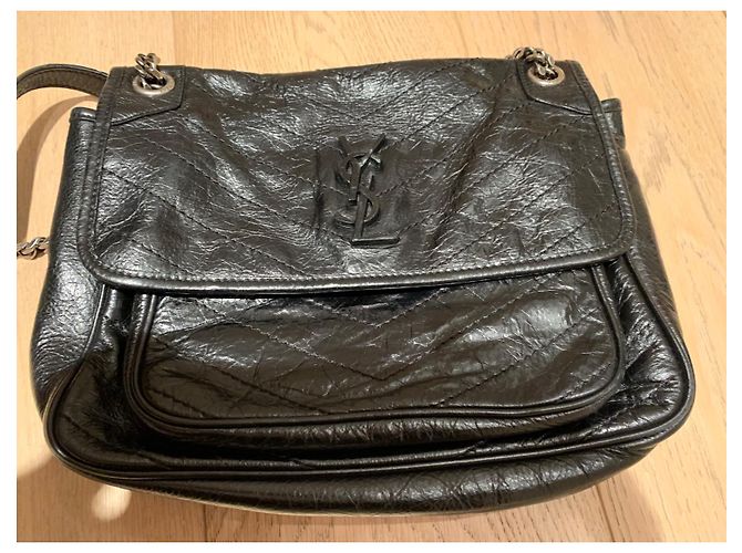 Autre Marque Borsa a mano Nikki in pelle nera Nero - vista 2