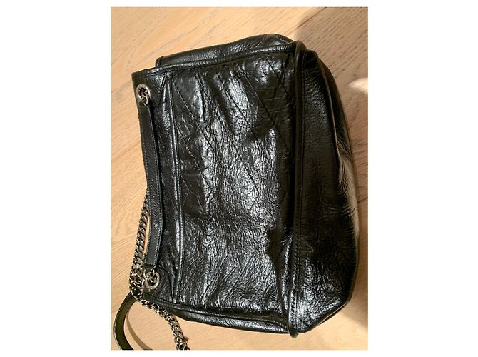 Autre Marque Borsa a mano Nikki in pelle nera Nero - vista 6