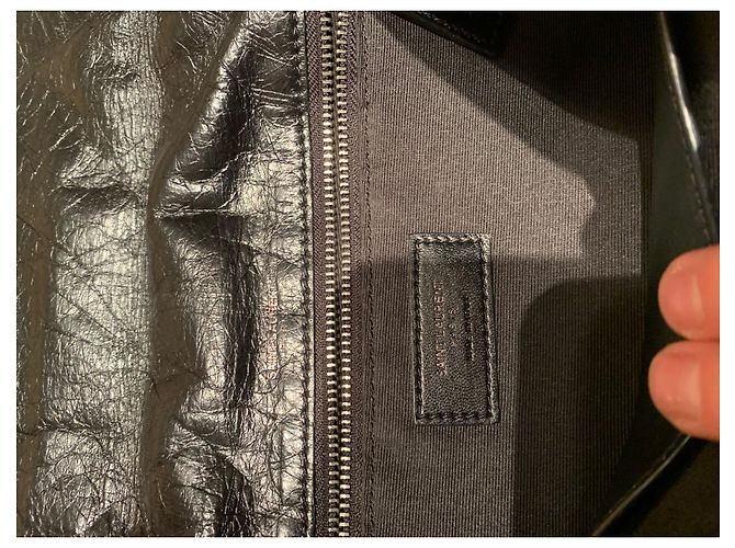 Autre Marque Borsa a mano Nikki in pelle nera Nero - vista 9