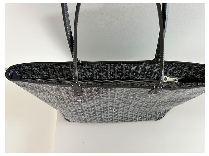 Goyard Artois MM Tasche Grau Stoff - Ansicht 2