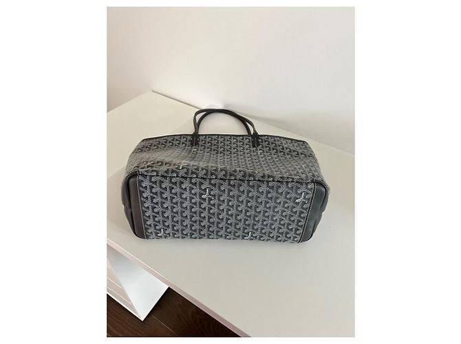 Goyard Artois MM Tasche Grau Stoff - Ansicht 4