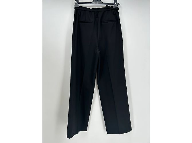 Autre Marque Non Signé / Unsigned trousers T.US 6 Polyester Black - view 2
