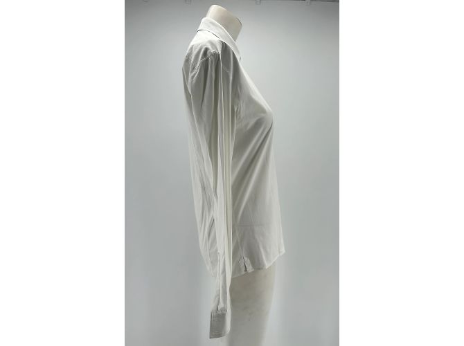Camicie Balmain T.EU (collo tondo / colletto) 39 Cotone Bianco - vista 4