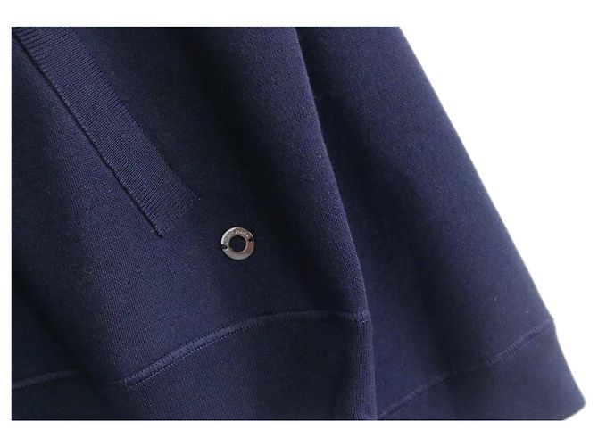 Loro Piana Beau Rivage Strick-Bomberjacke Marineblau - Ansicht 3