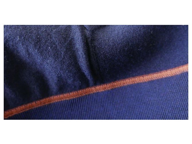 Loro Piana Beau Rivage Strick-Bomberjacke Marineblau - Ansicht 8