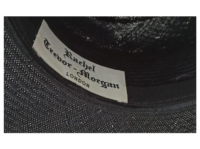 Autre Marque Cappello in paglia Rachel Trevor Morgan Blu Navy - vista 5