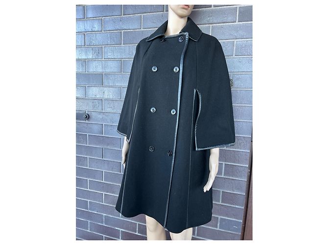 Abrigo Reiss de lana negro Talla M - vista 5