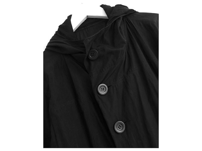 RICK OWENS SS08 Cappotto nero Creatch - vista 3