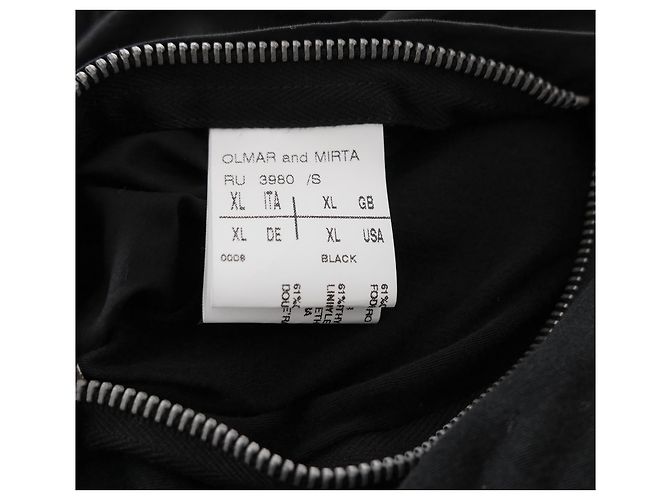 RICK OWENS SS08 Cappotto nero Creatch - vista 6