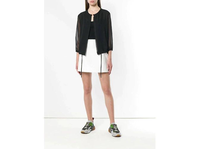 Chanel Schwarze halbtransparente Bluse - Ansicht 2