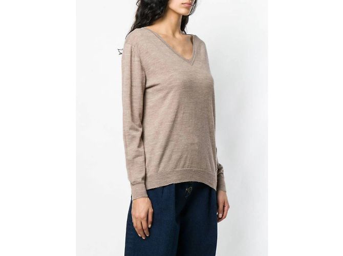 Beigefarbener Wollpullover von Maison Martin Margiela - Ansicht 3