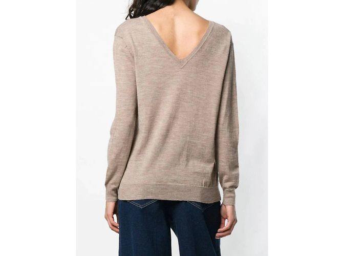 Beigefarbener Wollpullover von Maison Martin Margiela - Ansicht 4