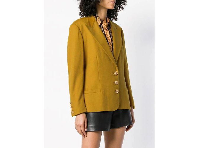 Gianni Versace Mustard Wool Jacket - view 2