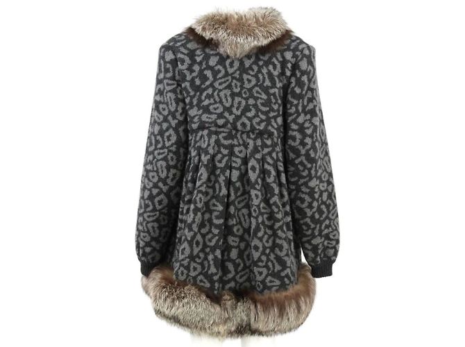Valentino Kaschmir- und Fuchspelz-Cardigan Mehrfarben - Ansicht 2