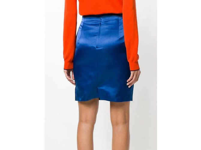 Falda azul eléctrico de Gianni Versace - vista 3