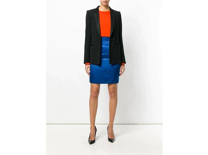 Falda azul eléctrico de Gianni Versace - vista 4