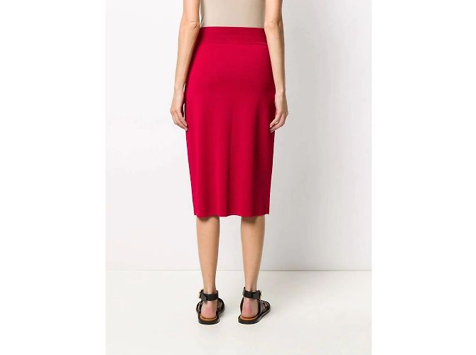 Falda de punto roja Céline - vista 3