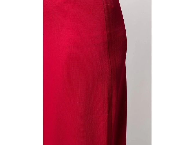 Falda de punto roja Céline - vista 4
