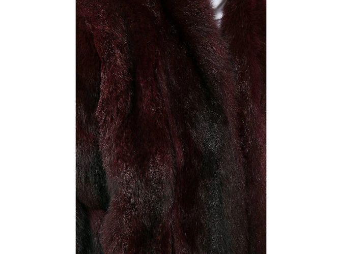 Christian Dior abrigo de piel burdeos - vista 5