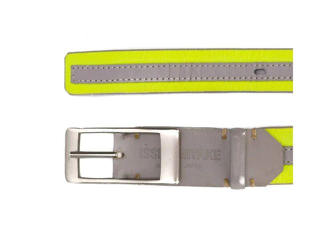 Cinturón de cuero gris Issey Miyake - vista 2