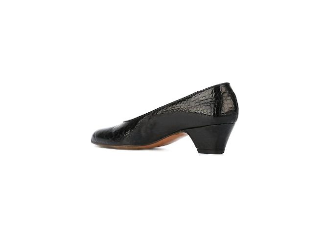 Fendi glänzende schwarze Lederpumps - Ansicht 3