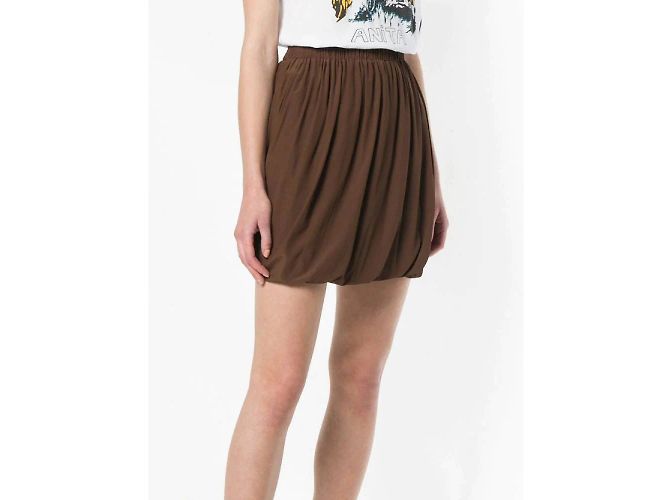 Gonna Chloé in seta marrone - vista 2