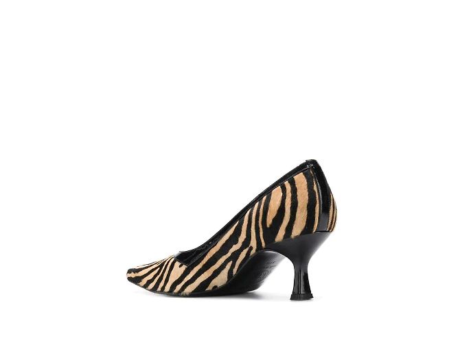 Décolleté Animalier Gianni Versace Nero Beige Sabbia - vista 3