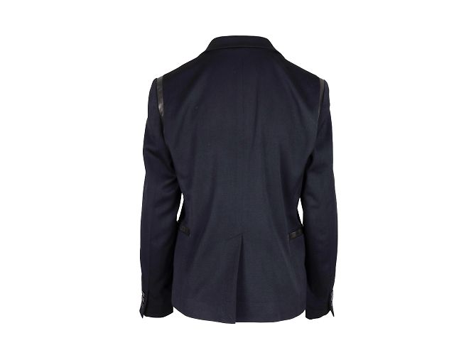 DKNY-Jacke mit Kunstlederbesätzen Schwarz - Ansicht 2