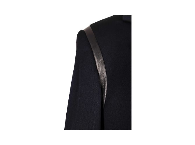 DKNY-Jacke mit Kunstlederbesätzen Schwarz - Ansicht 3