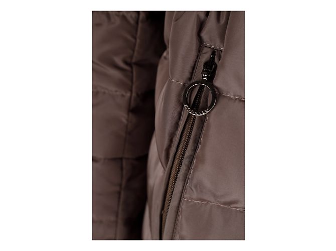 Moncler Daunenjacke mit Pelz Braun - Ansicht 5