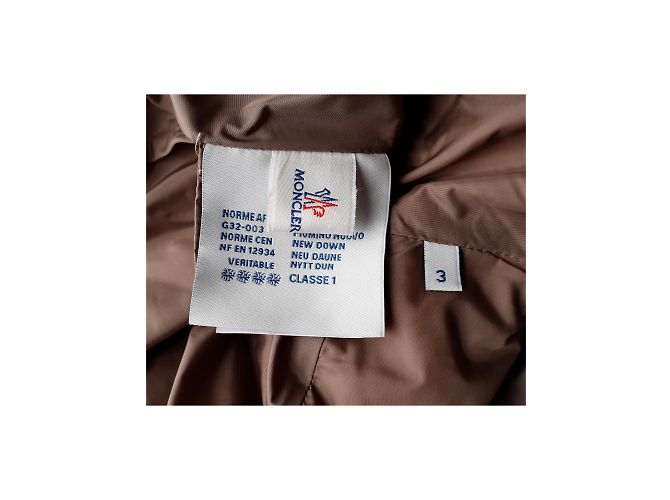 Moncler Daunenjacke mit Pelz Braun - Ansicht 7