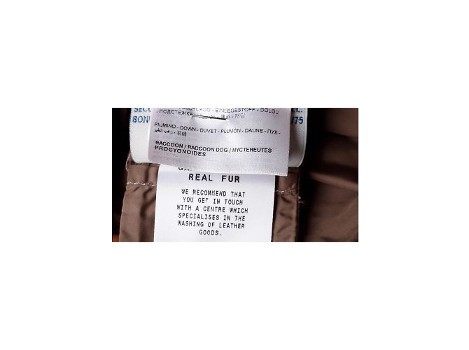 Moncler Daunenjacke mit Pelz Braun - Ansicht 8