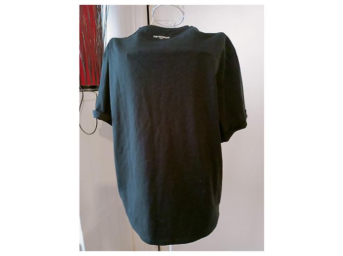 Maglietta nera in cotone The Kooples Nero - vista 3