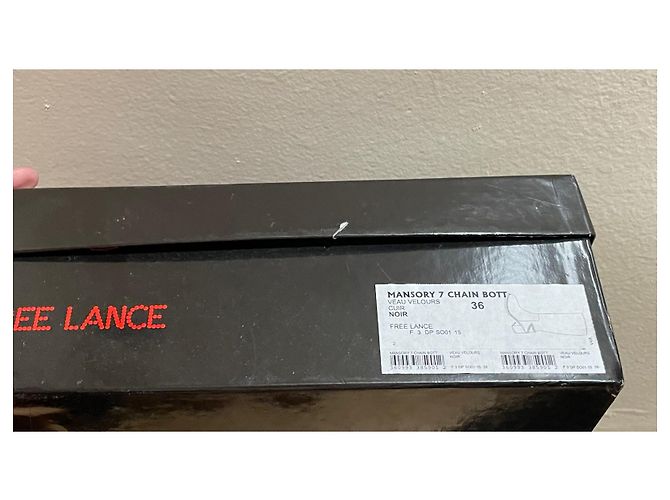 Free Lance Mansory 7 Bott Stiefel Schwarz Leder - Ansicht 9