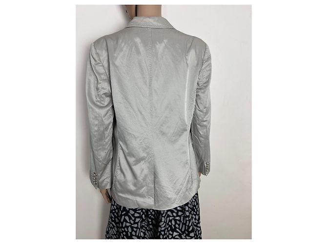 Blazer argento Burberry London donna Grigio - vista 3