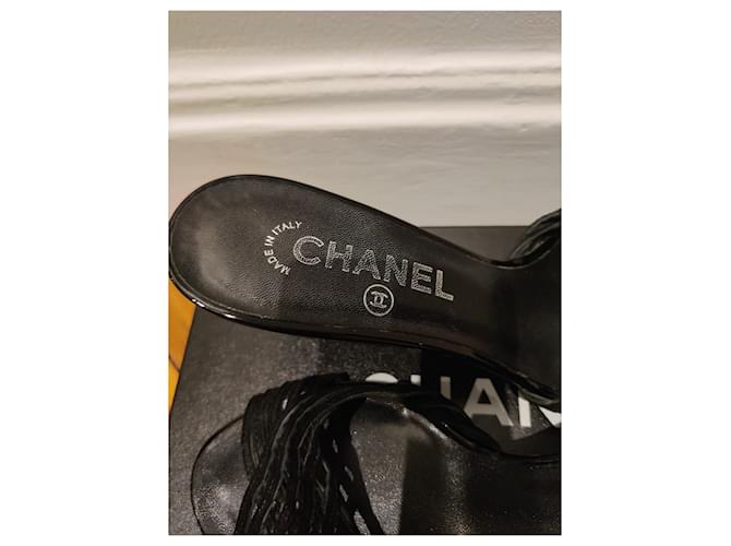 Mules con zeppa Chanel Nero - vista 3