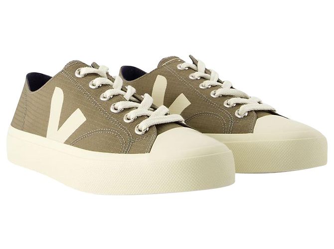 Scarpe da ginnastica basse Wata II - Veja - Tela - Khaki Pierre Verde Cachi - vista 2